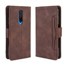 For Xiaomi Redmi K30 Wallet Style Skin Feel Calf Pattern Leather Case with Separate Card Slots & Holder & Wallet & Photo Frame(Brown) - 1