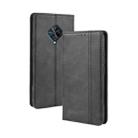 For vivo V17 / Y9s / S1 Pro Magnetic Buckle Retro Crazy Horse Texture Horizontal Flip Leather Case with Holder & Card Slots & Photo Frame(Black) - 1