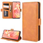 For OPPO A91 Dual-side Magnetic Buckle Horizontal Flip PU Leather Case with Holder & Card Slots & Wallet(Yellow) - 1