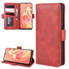 For OPPO A91 Dual-side Magnetic Buckle Horizontal Flip PU Leather Case with Holder & Card Slots & Wallet(Red) - 1