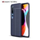 For Xiaomi Mi 10 / 10 Pro Litchi Texture TPU Shockproof Case(Navy Blue) - 1