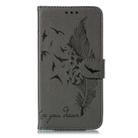 For Galaxy S20+ Litchi Texture Feather Embossing Horizontal Flip PU Leather Case with Holder & Card Slots & Wallet & Photo Frame & Lanyard(Grey) - 1
