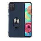 For Galaxy A71 360 Rotary Multifunctional Stent PC+TPU Case with Magnetic Invisible Holder(Navy Blue) - 1