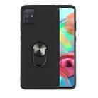 For Galaxy A71 360 Rotary Multifunctional Stent PC+TPU Case with Magnetic Invisible Holder(Black) - 1