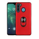 For Galaxy A21 360 Rotary Multifunctional Stent PC+TPU Case with Magnetic Invisible Holder(Red) - 1