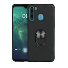 For Galaxy A21 360 Rotary Multifunctional Stent PC+TPU Case with Magnetic Invisible Holder(Black) - 1