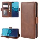 For Huawei P40 Dual-side Magnetic Buckle Horizontal Flip PU Leather Case with Holder & Card Slots & Wallet(Brown) - 1