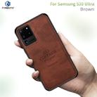 For Galaxy S20 Ultra PINWUYO Zun Series PC + TPU + Skin Waterproof And Anti-fall All-inclusive Protective Shell(Brown) - 1