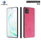 For Galaxy A91 / S10 Lite PINWUYO Pin Rui Series Classical Leather Texture PC + TPU Waterproof  Anti-fall All-inclusive Protective Case Shell(Red) - 1