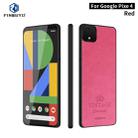 For Google Pixel 4 PINWUYO Pin Rui Series Classical Leather Texture PC + TPU Waterproof  Anti-fall All-inclusive Protective Case Shell(Red) - 1