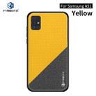 For Galaxy A51 / M40s PINWUYO Rong Series  Shockproof PC + TPU+ Chemical Fiber Cloth Protective Case(Yellow) - 1