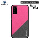 For Huawei Honor V30 / V30 Pro PINWUYO Rong Series  Shockproof PC + TPU+ Chemical Fiber Cloth Protective Case(Red) - 1