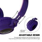 BT028C Cute Cat Ear Bluetooth 5.0 Headphones Foldable On-Ear Stereo Wireless Headset Headphone with Mic / LED Light / FM Radio / TF Card(Blue) - 13