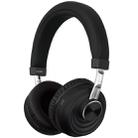 VJ083 Folding Wireless Headset Bluetooth Competitive Game Music Sports Plug Cartoon Wireless Headset(Black) - 1