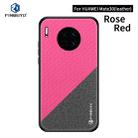 For Huawei Mate 30 5G (Leather) PINWUYO Rong Series Shockproof PC + TPU+ Chemical Fiber Cloth Protective Cover(Red) - 1