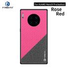 For Huawei Mate 30 Pro 5G (Leather) PINWUYO Rong Series Shockproof PC + TPU+ Chemical Fiber Cloth Protective Cover(Red) - 1