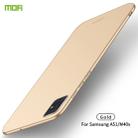For Galaxy A51 MOFI Frosted PC Ultra-thin Hard Case(Gold) - 1