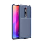For OnePlus 8 Carbon Fiber Texture Shockproof TPU Case(Blue) - 1