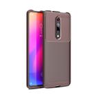 For OnePlus 8 Carbon Fiber Texture Shockproof TPU Case(Brown) - 1
