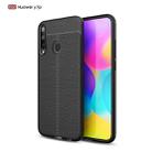 For Huawei Y7p Litchi Texture TPU Shockproof Case(Black) - 1