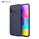 For Huawei Y7p Litchi Texture TPU Shockproof Case(Navy Blue) - 1