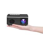 S361 80 lumens 320 x 240 Pixel Portable Mini Projector, Support 1080P, US Plug(Black) - 1