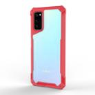 For Huawei Honor V30 & V30 Pro Transparent PC + TPU Full Coverage Shockproof Protective Case(Red) - 1