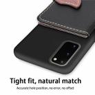 For Galaxy S20 Leaf Buckle Litchi Texture Card Holder PU + TPU Case with Card Slot & Wallet & Holder & Photo Frame(Black) - 8
