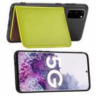 For Galaxy S20 Leaf Buckle Litchi Texture Card Holder PU + TPU Case with Card Slot & Wallet & Holder & Photo Frame(Green) - 5