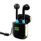 WK60 TWS Bluetooth Earphone Pop-up LED Display Wireless Sport Headphone 5D Stereo Headsets with Charging Box(Black+Gold) - 1