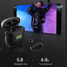 WK60 TWS Bluetooth Earphone Pop-up LED Display Wireless Sport Headphone 5D Stereo Headsets with Charging Box(Black+Gold) - 3