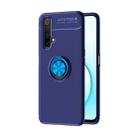 For OPPO Realme X50 Metal Ring Holder 360 Degree Rotating TPU Case(Blue+Blue) - 1