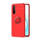 For OPPO Realme X50 Metal Ring Holder 360 Degree Rotating TPU Case(Red+Red) - 1