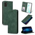 For Galaxy S20 Plus Retro Skin Feel Business Magnetic Horizontal Flip Leather Case(Army Green) - 1