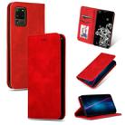 For Galaxy S20 Ultra Retro Skin Feel Business Magnetic Horizontal Flip Leather Case(Red) - 1