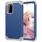 For Galaxy S20 Plus PC + Silicone Three-piece Shockproof Protection Case(Blue) - 1