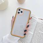 For iPhone 11 Pro Max Rainbow Skin Feeling TPU + PC Protective Case(Light Green+Orange) - 1