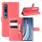 For Xiaomi Mi 10 / Mi 10 Pro Litchi Texture Horizontal Flip Protective Case with Holder & Card Slots & Wallet(Red) - 1