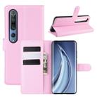 For Xiaomi Mi 10 / Mi 10 Pro Litchi Texture Horizontal Flip Protective Case with Holder & Card Slots & Wallet(Pink) - 1