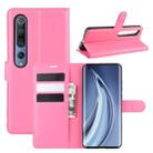 For Xiaomi Mi 10 / Mi 10 Pro Litchi Texture Horizontal Flip Protective Case with Holder & Card Slots & Wallet(Rose red) - 1