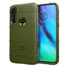 For Moto G Stylus Full Coverage Shockproof TPU Case(Army Green) - 1