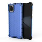 For Galaxy A71 Shockproof Honeycomb PC + TPU Case(Blue) - 1