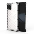 For Galaxy A71 Shockproof Honeycomb PC + TPU Case(White) - 1