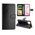 For Galaxy Note 10 Lite Crazy Horse Texture Leather Horizontal Flip Protective Case with Holder & Card Slots & Wallet & Photo Frame(Black) - 1