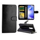 For Xiaomi Redmi K30 Crazy Horse Texture Leather Horizontal Flip Protective Case with Holder & Card Slots & Wallet & Photo Frame(Black) - 1