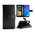 For OPPO Realme 5 Crazy Horse Texture Leather Horizontal Flip Protective Case with Holder & Card Slots & Wallet & Photo Frame(Black) - 1