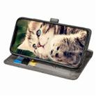 For iPhone 11 Pro Max Cute Cat and Dog Embossed Horizontal Flip PU Leather Case with Holder / Card Slot / Wallet / Lanyard(Grey) - 5