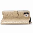 For iPhone 11 Pro Max Cute Cat and Dog Embossed Horizontal Flip PU Leather Case with Holder / Card Slot / Wallet / Lanyard(Gold) - 6
