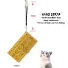 For iPhone 11 Pro Max Cute Cat and Dog Embossed Horizontal Flip PU Leather Case with Holder / Card Slot / Wallet / Lanyard(Yellow) - 8