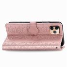 For iPhone 11 Cute Cat and Dog Embossed Horizontal Flip PU Leather Case with Holder / Card Slot / Wallet / Lanyard(Rose Gold) - 6